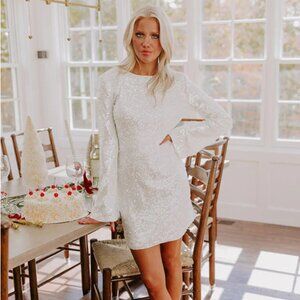 Impressions: Champagne Toast Sequin Mini Dress | Size M